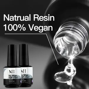 MH non-toxic OEM private label free samples high shine 15ml bottle UV gel nail polish base coot et top coot clear nail seal