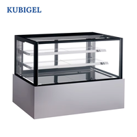 Vitrine Réfrigérée Commerciale à 3 Niveaux avec Ventilateur de Refroidissement pour Gâteaux et Desserts – Présentoir de Comptoir