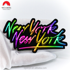Badges tactiques personnalisés pour personnel de sécurité, logo 3D couleur privée, écussons holographiques en TPU gaufré thermocollants avec sangle auto-agrippante - Product Image 3