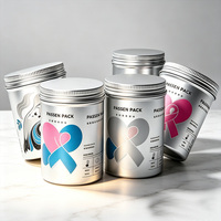 Boîte en aluminium scellée, certifiée alimentaire, pour café en grains, thé en vrac, poudre médicale, 50ml, 100ml, 200ml, 300ml, 500ml