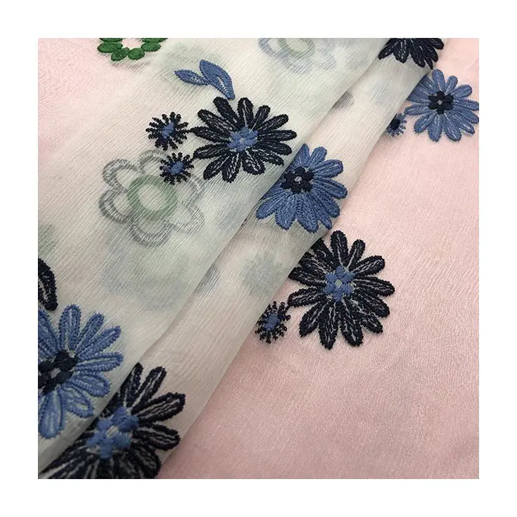 HA-13826E hot sales multi colour bridal silk fabric wholesale embroidery fabric