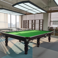 Table de snooker russe professionnelle de 12 pieds en bois massif, table de billard russe pour club et bar avec tissu 6811