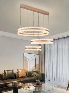 โคมไฟเพดาน LED หรูหราแบบนอร์ดิกที่ทันสมัยโคมไฟระย้าสำหรับโต๊ะอาหารและโคมไฟระย้า - Product Image 4