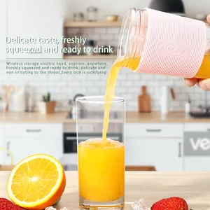 Caliente recarga Usb Mini naranja cítricos máquina extractora de jugo eléctrico botella batido fresco licuadoras portátiles exprimidores