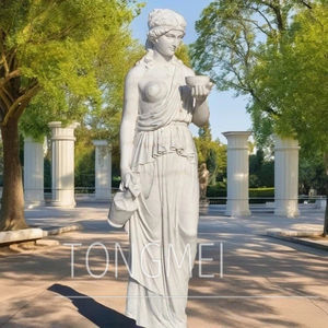 Estatua de Mármol de Tamaño Real de Herbie, una Diosa de la Mitología Griega, Diseño Europeo Escandinavo Independiente, de Tongmei - Product Image 6