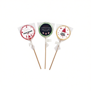 Piruletas Navideñas Personalizadas con Marca Blanca Hechas en Italia para Promociones Festivas - Product Image 2