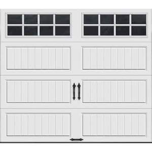 Chariot isolé américain moderne 16x8 en acier noir Porte de <span class=keywords><strong>garage</strong></span> sectionnelle design coulissant avec rabat pour villas modernes - Product Image 1