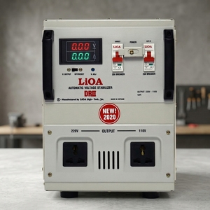 Energy Saving LiOA DRII 3000 II 3kVA Automatic <b>Voltage</b> <b>Stabilizer</b> Single Phase AC Power Supply with Copper Wire Technology - Product Image 1