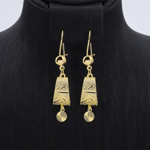 Nouvelles Boucles d'Oreilles Classiques JXX Plaqué Or 24 carats pour Femmes, Boucles d'Oreilles Indiennes Tendance, Vente en Gros, Boucles d'Oreilles Pendantes - Product Image 4