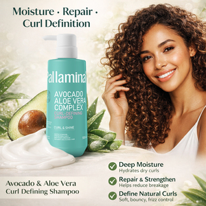 Shampooing Volumisant Anti-chute et Anti-pelliculaire à l'Avocat et à l'<span class=keywords><strong>Aloe</strong></span> Vera, Sans Sulfate, <span class=keywords><strong>Pur</strong></span>, Naturel et Biologique, Marque Privée - Product Image 2