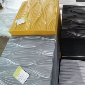 Diseño de onda impermeable 3D Pvc Panel de pared 3D Papel Depared Dormitorio Papel pintado - Product Image 3