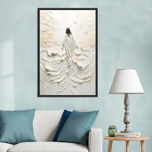 Elegant Modern Religious Canvas Art: Sacred Printed Design for Home Decor,<b>BLACK</b> <b>FRAMED</b> CANVAS - Product Image 3