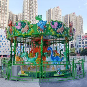 Attrayant animal parc à thème manèges dinosaure carrousel manèges intéressant kiddie amusement doux jeu carouse à vendre - Product Image 2