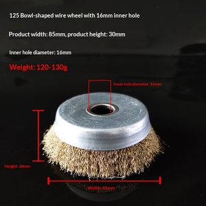Poignée en fil d'acier inoxydable de qualité industrielle, personnalisée OEM, en forme de bol, diamètre sur mesure pour le nettoyage, le meulage et le polissage - Product Image 6