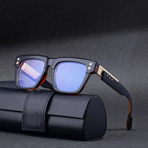 Gafas de sol fotocromáticas con montura cuadrada ZS98312 para hombre, lentes de PC con protección UV400, montura negra, protección solar para exteriores - Product Image 5