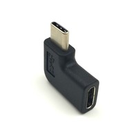 Shenzhen Mnaoson USB-C Sudut Kanan Kiri 90 Derajat Dukungan Penjualan Terlaris 10Gbps 3.1 Tipe C Adaptor Konverter Pria Ke Wanita
