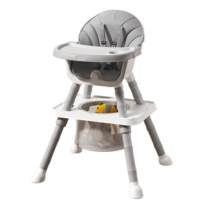 Silla Alta de Comer para Bebés 3 en 1, Ajustable, Reclinable, Portátil, Plegable, con Bandeja de Actividades, Fácil de Limpiar, para Bebés y Niños - Product Image 1
