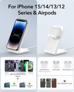 Vente d'usine Chargeur sans fil rapide 10w 15w Support de charge magnétique pour téléphone 17 Pro Max - Product Image 3