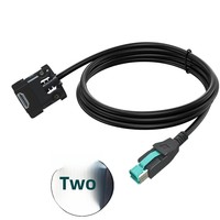 Kabel USB ke HDTV Ingenico 12V Berbahan Tembaga 2 Meter Kompatibel dengan Terminal POS Ingenico CBL296100040