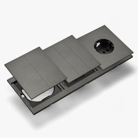 Interruptores y Enchufes de Pared WESA Ultrafinos con Botón Pulsador de 1/2/3 Vías, Enchufe Europeo de 1/2 Vía, Combinación Libre, Diseño Moderno de Lujo