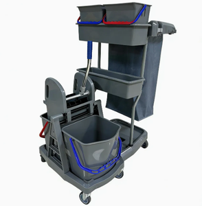 Chariot multifonctionnel détachable <span class=keywords><strong>avec</strong></span> essoreuse et <span class=keywords><strong>seau</strong></span>, chariot de nettoyage pour usage commercial - Product Image 1