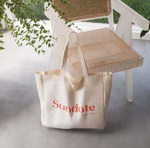 Bolsa de Hombro de Lona de Gran Capacidad con Logotipo Personalizado Simple, para Fin de Semana, Picnic o Compras, Hecha en China - Product Image 1