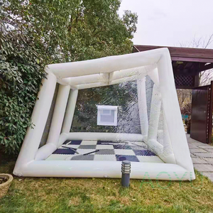 Tentes de glamping AOYU, chambres à bulles gonflables prismatiques de luxe à vendre en Chine, PVC personnalisé sans plis, trois ans - Product Image 3