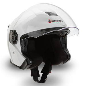 Casco Jet Befast Jet Connect III con intercomunicador integrado Gloss White L - Product Image 2
