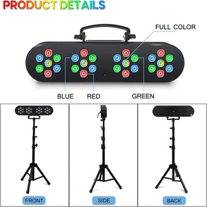 Xách Tay Led đứng Spotlight Đảng Bar Kit Disco ánh sáng sân khấu hệ thống Quả cầu pha lê & 14 LED RGB mệnh điều khiển từ xa LED DJ Set - Product Image 2