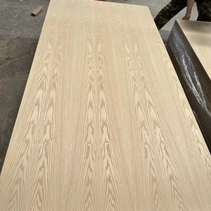 Hoja de <span class=keywords><strong>Mdf</strong></span> de chapa de madera de roble rojo natural de <span class=keywords><strong>4mm</strong></span> y 18mm - Product Image 2