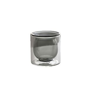 Taza de Té de Vidrio de Borosilicato de Doble Capa, Aislamiento Térmico, Anti-escaldaduras, Diseño Moderno sin Asa ni Tapa, para el Hogar - Product Image 4