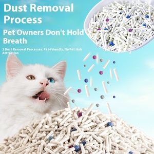 Kostenlose Probe Katzenstreu Leicht zu Reinigen Staubfreie Katzenstreu 2-in-1 Gemischte Premium-Bentonit-Tofu-Katzenstreu Staubarme Katzenstreu - Product Image 4