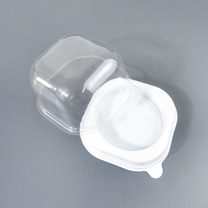 Petite boîte à lunch jetable en plastique PET transparent avec couvercle de qualité alimentaire pour gâteau dessert pâtisserie utilisation boulangerie - Product Image 1