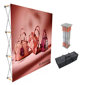 10'Wx8'H الجدار العظيم قماش إعلان خلفية الصين بالجملة المحمولة الحدث خلفية تقف على كشك العرض التجاري - Product Image 2