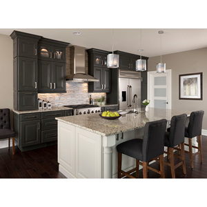 Nouveaux produits Designs de cuisines modernes <span class=keywords><strong>Cuisine</strong></span> Shaker noir et blanc Armoires de rangement de <span class=keywords><strong>cuisine</strong></span> - Product Image 6