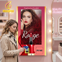 Distributeur automatique de nail art 3D avec écran tactile de 32 pouces et options de paiement multiples |   Kiosque de cosmétiques de beauté proposant des services de manucure