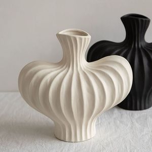 Nuevo jarrón <span class=keywords><strong>de</strong></span> plástico Decoración <span class=keywords><strong>DE</strong></span> LA MESA DEL HOGAR Florero blanco irregular avanzado Tira Jarrones <span class=keywords><strong>de</strong></span> plástico - Product Image 3
