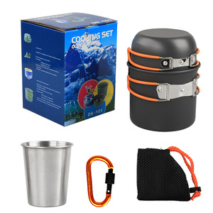 Juego <span class=keywords><strong>de</strong></span> Utensilios <span class=keywords><strong>de</strong></span> Cocina <span class=keywords><strong>de</strong></span> Aluminio para Camping, Portátil, Fácil <span class=keywords><strong>de</strong></span> Usar, Duradero, con Revestimiento <span class=keywords><strong>de</strong></span> <span class=keywords><strong>Titanio</strong></span>, 16 Piezas, con Olla, Tazón y Taza, con Logotipo Personalizado - Product Image 5