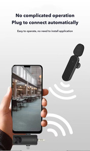 K8 K9 mikrofon Lavalier Game portabel, mikrofon ganda untuk Tiktok Live Stream mikrofon Vlog - Product Image 3