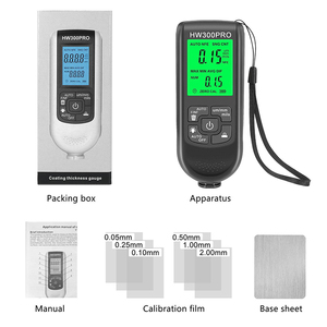 HW-300PRO Auto Thickness <b>Gauge</b> Digital Coating Car Paint Tester Measures 0.1 Micron/0-2000 Thickness Made ABS Material HW-300 PR - Product Image 3