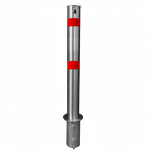<b>Anchored</b> Stainless Traffic Barriers with Locked <b>Post</b> Design - Product Image 2