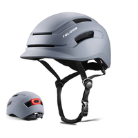 Casque de vélo de route réglable unisexe avec visière moulée USB Rechargeable pour adulte