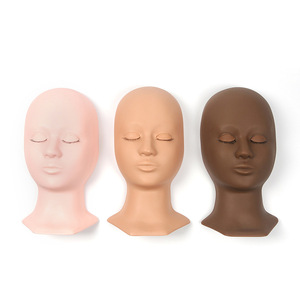 Maniquí de Práctica de Pestañas de Silicona de 3 Capas con Párpados Removibles - Product Image 1