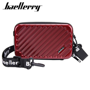 Baellerry Women's <b>PC</b> Cosmetic Bag <b>Mini</b> Box Style Crossbody Zipper Travel Storage Anti Theft Portable Solid Color - Product Image 1