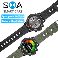 SMA G6 Active 2 Sport Smart Watch Fitness Tracker untuk Android dan iPhone, 44mm, Baterai 15 Hari, Tahan Air, Peta GPS