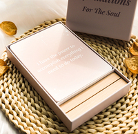 Ensembles de cartes d'affirmation positive de l'esprit de la matière d'impression de conception personnalisée pour l'âme