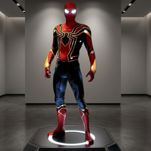 Statue d'Héros Araignée Artistique en Résine Taille Réelle, Sculpture de Super-Héros Classique de Dessin Animé pour la Décoration Intérieure - Product Image 2
