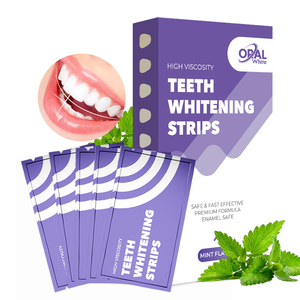 Strisce Sbiancanti Dentali Professionali ad Alta Viscosità, Gusto Menta, 10% Perossido di Idrogeno, Strisce Sbiancanti Naturali per Denti Secchi - Product Image 3