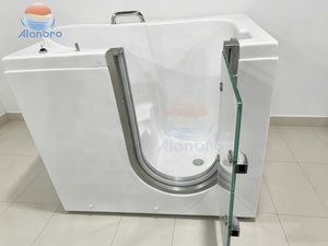 อ่างอาบน้ำนวดตัวแบบมีฟองอากาศและระบบน้ำวน พร้อมที่นั่ง อ่างน้ำร้อนแบบวอล์กอิน - Product Image 6