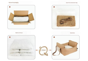 Asiento de coche de lujo para gatos, cama de viaje para cachorros, asiento elevador impermeable para perros, asiento de lona informal para perros pequeños, asiento de coche para perros pequeños - Product Image 5